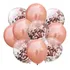 Kit Balao Hiperfesta Confete / Metalic 10un Cor Rose Gold