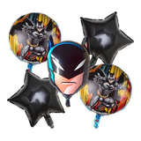 Kit Balão Metalizado Batman estrela Preta