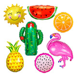 Kit Balao Metalizado Frutas