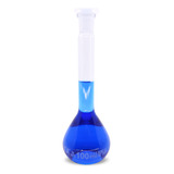 Kit Balão Volumétrico Com Rolha De Poli 100ml 5 Unidades 