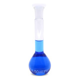 Kit Balão Volumétrico Com Rolha De Poli 50ml 5 Unidades 
