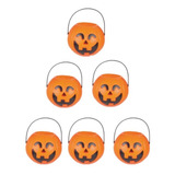 Kit Balde Abóbora Decoração Halloween Peq Lembrancinha C 6
