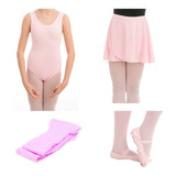 Kit Ballet Balé Aula Uniforme Infantil E Adulto Collant