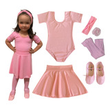 Kit Ballet Infantil 6 Itens Uniforme