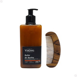 Kit Balm Barba Hidratante Creme Para Amaciar Barba Pente