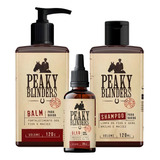 Kit Balm Shampoo Óleo Para Barba Peaky Blinders Don Alcides