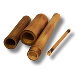 Kit Bambu Para Massagem Bambuterapia 4pçs