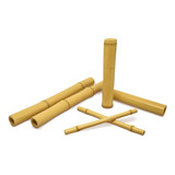 Kit Bambu Rolo Massagem Bambuterapia Facial Corporal 6und