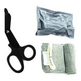 Kit Bandagem Israelense 6 Polegadas Tesoura Ponta Romba
