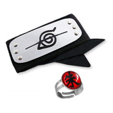 Kit Bandana Anel Akatsuki Naruto Cosplay Itachi Anime