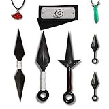 Kit Kunai & Bandana Naruto Boruto + Colar Akatsuki & Konoha Aldeia da Folha