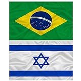 Kit Bandeira Brasil Israel
