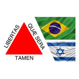 Kit Bandeira Brasil + Israel + Minas Gerais 90 Cm X 150 Cm