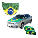 Kit Bandeira Do Brasil Capo E Retrovisor Copa Do Mundo 2022