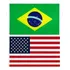Kit Bandeiras Do Brasil + Estados Unidos Exp. 150 X 90 Cm