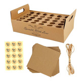 Kit Bandeja De Cone De Confete De Papel Kraft Decoração
