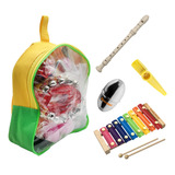 Kit Bandinha Ritmica Infantil Com 4 Instrumentos Liverpool