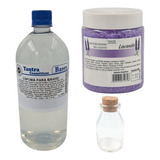 Kit Banheira 1 Litro Espuma Banho 1 Kg Sais Banho vidro Medi