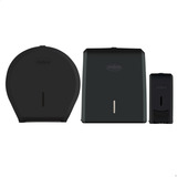 Kit Banheiro Dispenser Papel Toalha Higiênico Saboneteira