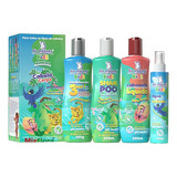 Kit Banho Cabelo Corpo Kids Para Cuidado Criança Maternidade