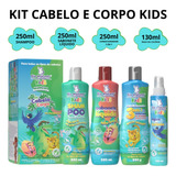 Kit Banho Cabelo Corpo Kids Para Cuidado Criança Maternidade