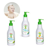 Kit Banho Infantil Sabonete Shampoo Condicionador Bioclub 