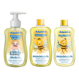 Kit Banho Infantil Shampoo Condicionador Sab Liq Glicerina