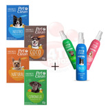 Kit Banho Pet 2 Sabonetes E 1 Perfume Caes E Gatos Higiene