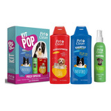 Kit Banho Shampoo Condicionador Perfume Para Caes Pet Clean