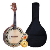 Kit Banjo Rozini Elétrico 4 Cordas