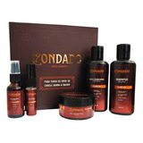 Kit Barba 5 Itens Amadeirado Cabelo