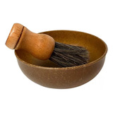 Kit Barba Com Pincel E Cumbuca Barbearia Banheiro