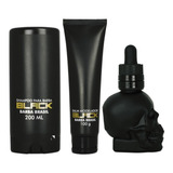 Kit Barba Média Shampoo Balm E Óleo Black Barba Brasil