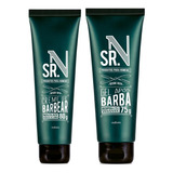 Kit Barba Natura Sr N Creme Barbear 80g Gel Pós Barba 75g