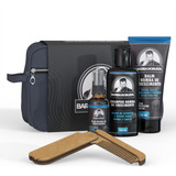 Kit Barba Robusta Shampoo Óleo Balm Pente E Necessaire