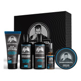 Kit Barba Shampoo Barba Condicionador Balm Cera Óleo Barba