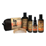 Kit Barba Shampoo Condicionador Balm Óleo Viking Terra