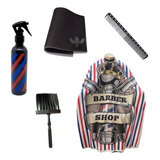 Kit Barbearia Tapete Espanador