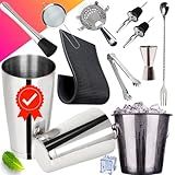 Kit Barman Coqueteleira Boston 11 Peças 100  Inox