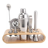 Kit Barman Coqueteleira Inox Drink Profissional Com Suporte