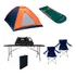 Kit Barraca 3p Saco De Dormir Mesa 1,80 2 Cadeiras Fogareiro