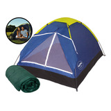 Kit Barraca Camping 2 Lugares C Saco De Dormir Acampamento