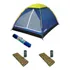 Kit Barraca Iglu 2 Pessoas + 2 Colchonete Acampar Tenda