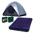 Kit Barraca Inglu Luna 5 + Colchão De Casal Inflável Mor Cor Cinza/azul