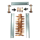 Kit Barramento Completo Trifásico 100a P 24 Circuitos Din