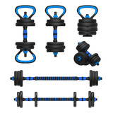 Kit Barras Anilhas 10kg