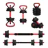 Kit Barras Anilhas 15kg 22 Peças Musculação Fit