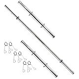 Kit Barras Fitness 40cm E Barra Fitness 1 20m Com Presilhas