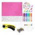 Kit Base Corte Rosa Ou Verde A2 60x45   Régua 15x6