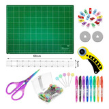 Kit Base De Corte 60x45 Régua Lâmina Cortador Patchwork